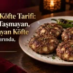 Kaşarlı köfte tarifi: ortadan kesilince içindeki kaşar peyniri akan tavada pişmiş köfte