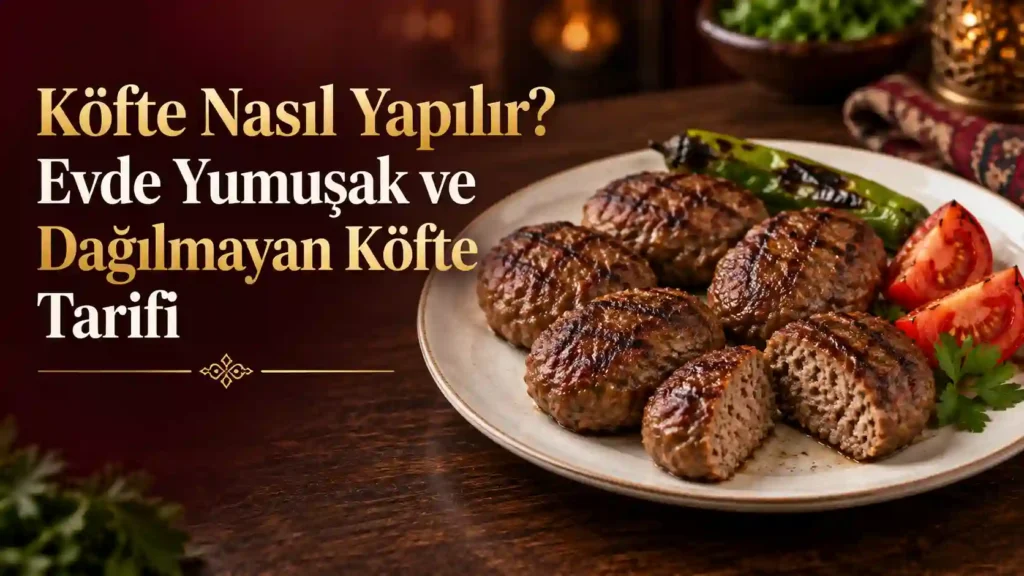Köfte nasıl yapılır: tavada pişirilmiş, ortadan kesilince sulu ve yumuşak ev köftesi